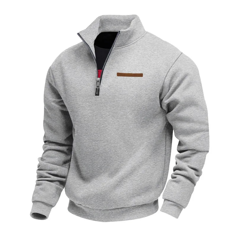 Michel | Pull col camionneur confortable à demi-zip
