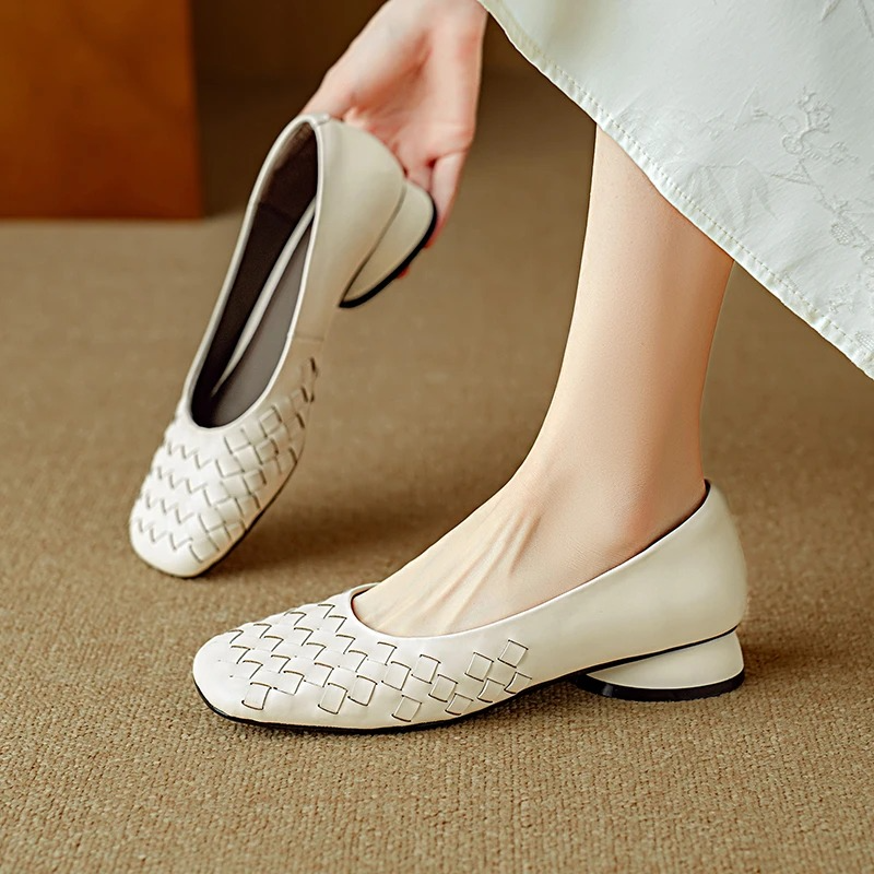 Delaunay | Ballerines Tressées à Bout Large Séverine