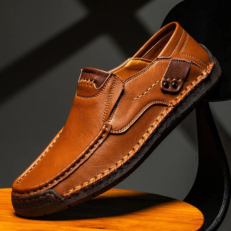 MOCASSINS CLASSIQUES EN CUIR POUR HOMMES
