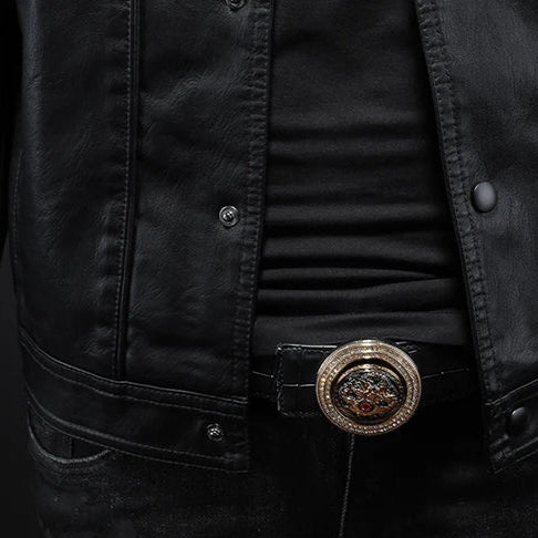 DELAUNAY | Veste en Cuir Moderne Rider