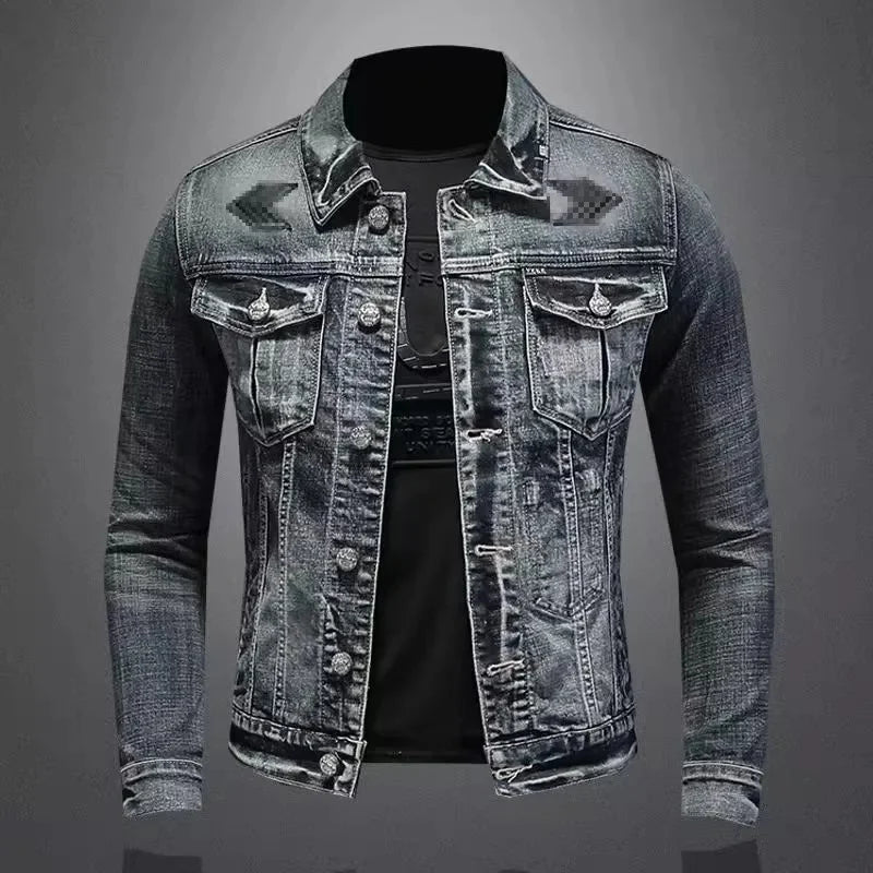 Blouson Motard Délavé