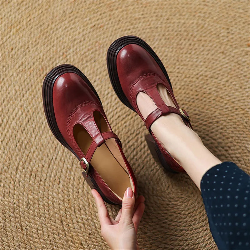 DELAUNAY | Escarpins Talon Large Rétro Claire