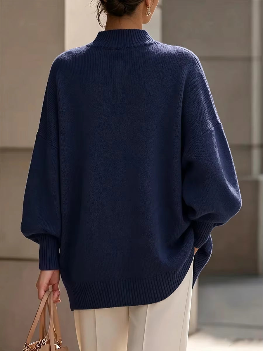 Amelia - Pull en maille à détail boutons