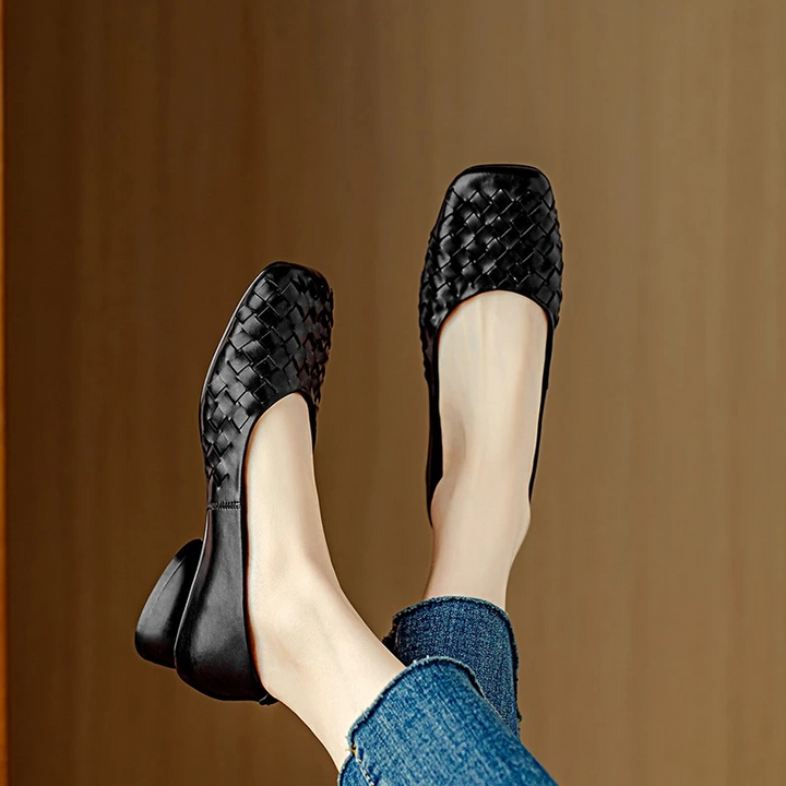 Delaunay | Ballerines Tressées à Bout Large Séverine