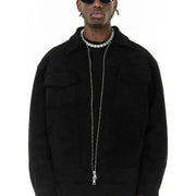 Veste Suède Oversize