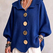 Elara | Gilet boutonné en maille côtelée