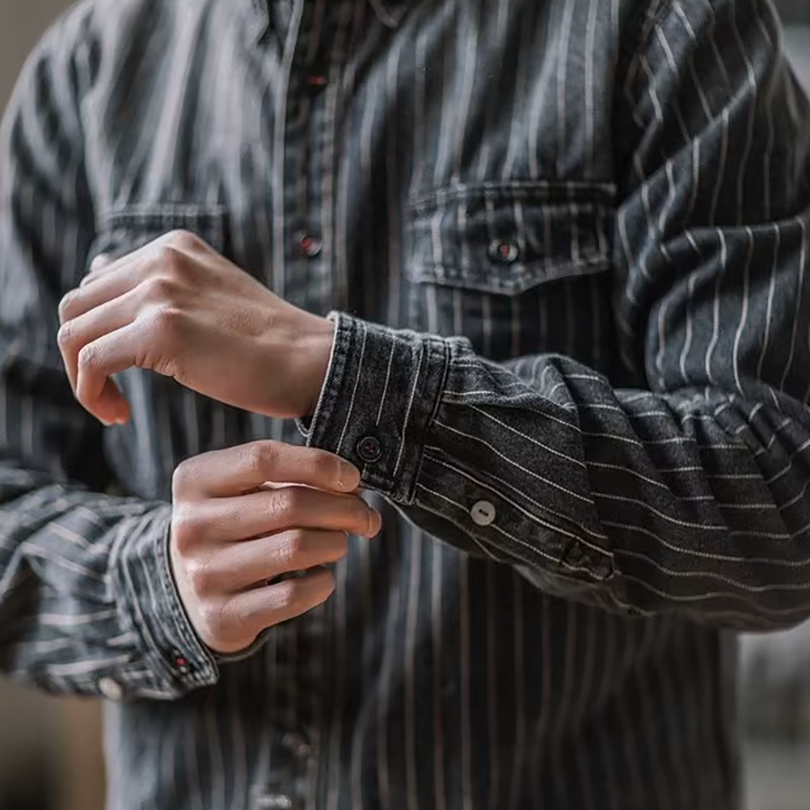 DELAUNAY | Chemise à Rayures Manches Longues pour Homme