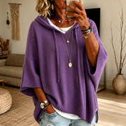 Elodie – Poncho Pull Violet