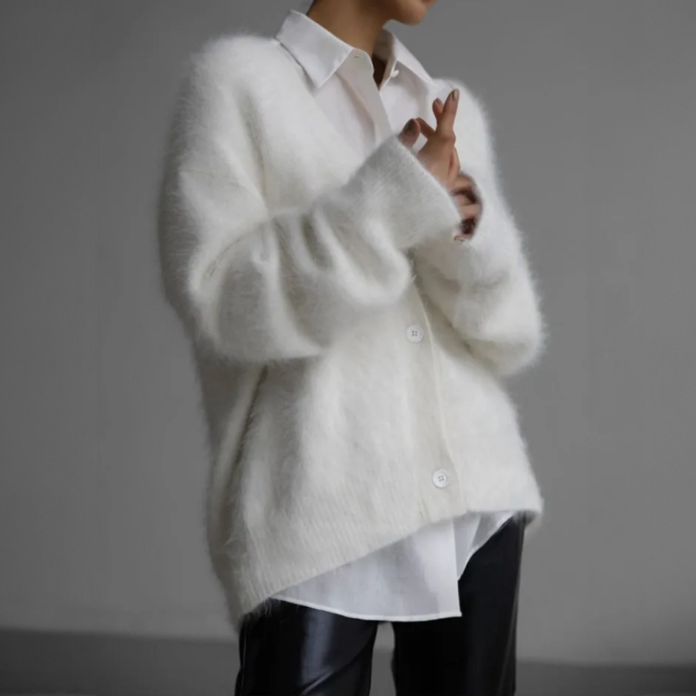 DELAUNAY | Cardigan Mohair Duveteux Élise