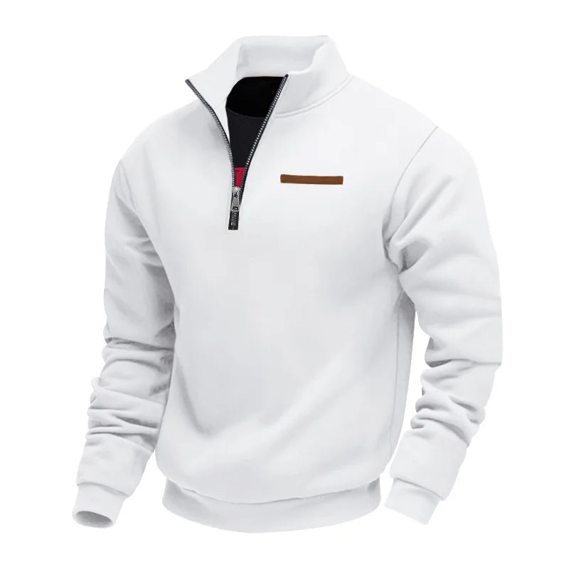 Michel | Pull col camionneur confortable à demi-zip