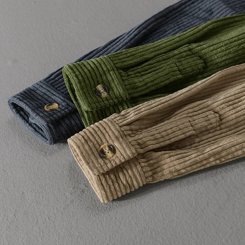 Delaunay | CHEMISE EN VELOURS CÔTELÉ POUR HOMME
