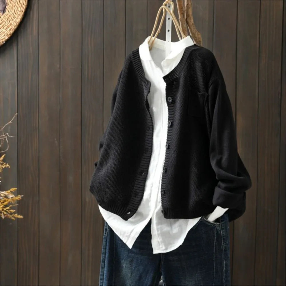 DELAUNAY | Cardigan Côtelé Col Rond Margot