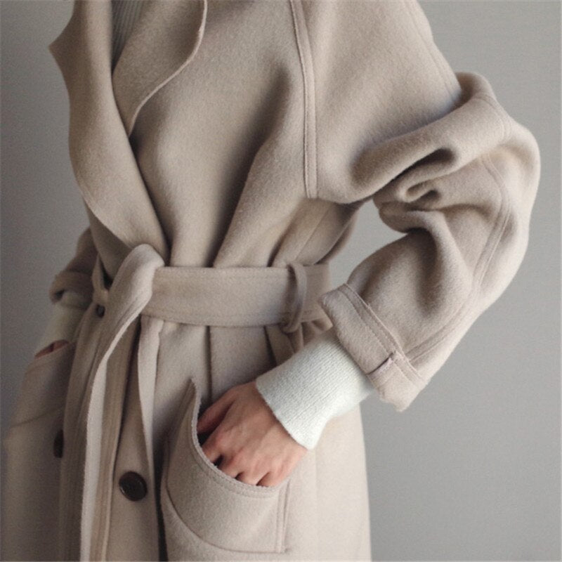Michelle™ – Manteau Long en Laine Élégant pour Femmes