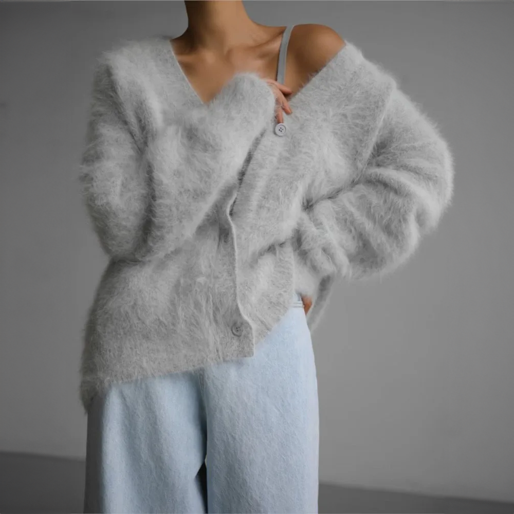 DELAUNAY | Cardigan Mohair Duveteux Élise