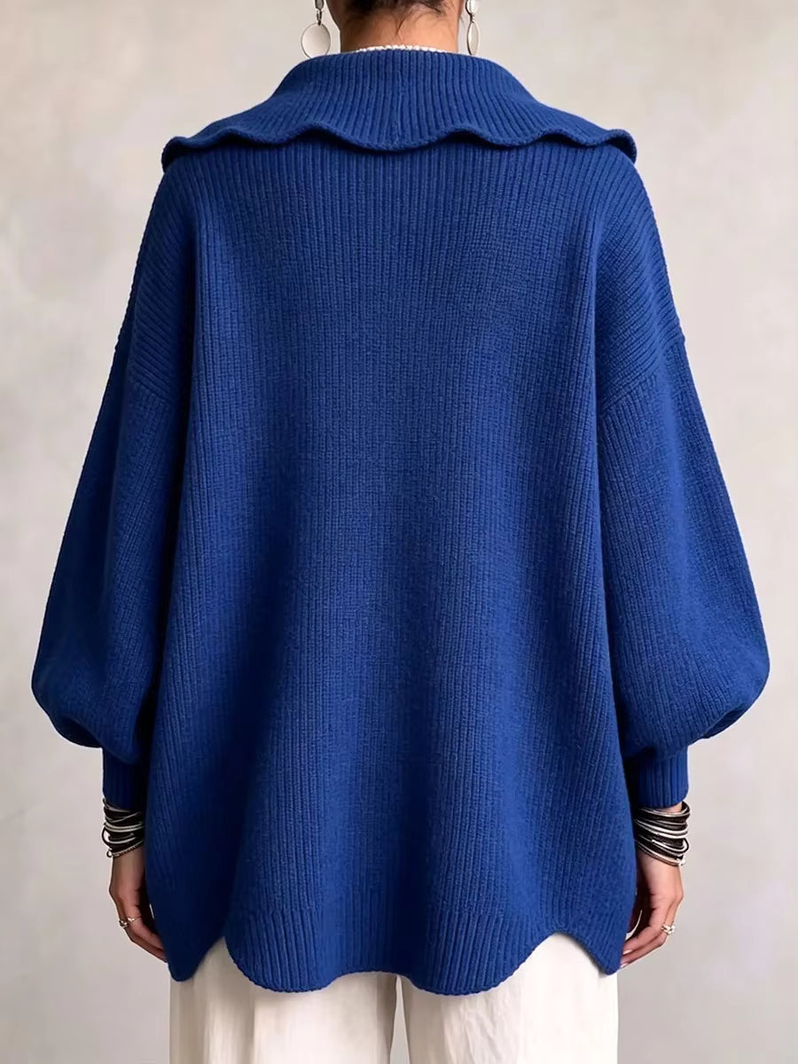 Elara | Gilet boutonné en maille côtelée