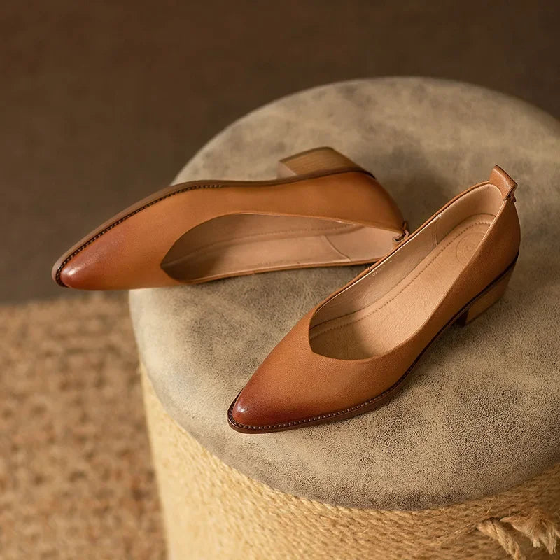 DELAUNAY | Escarpins Épurés Talon Bloc Manon