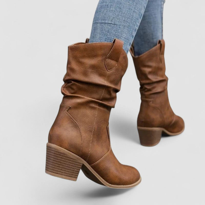 Delaunay | Bottes en cuir orthopédique Vivian