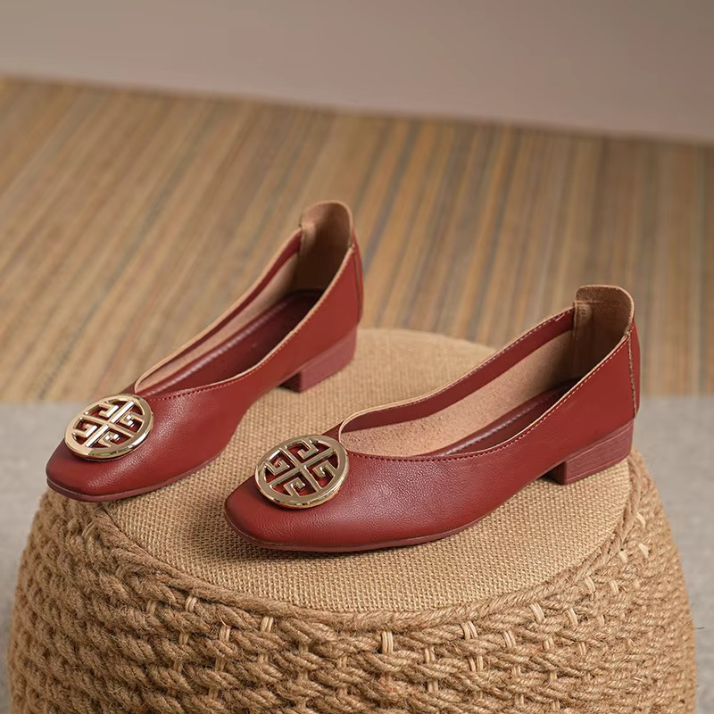 Delaunay | Ballerines Cuir Bout Carré Brigitte