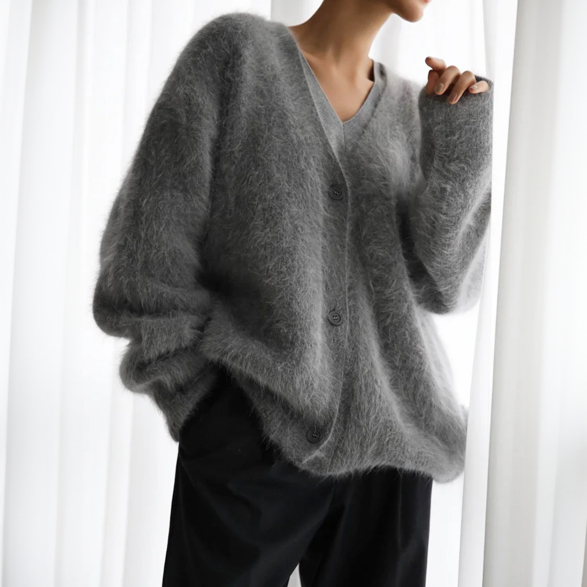 DELAUNAY | Cardigan Mohair Duveteux Élise