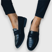 DELAUNAY | Mocassins Façon Croco Aveline
