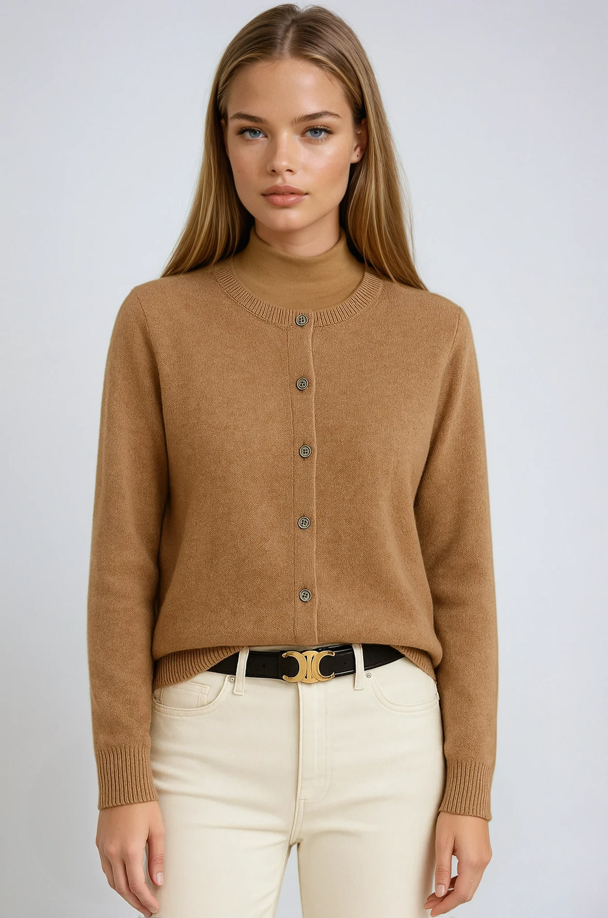 DELAUNAY | Cardigan Fin Col Montant Léa