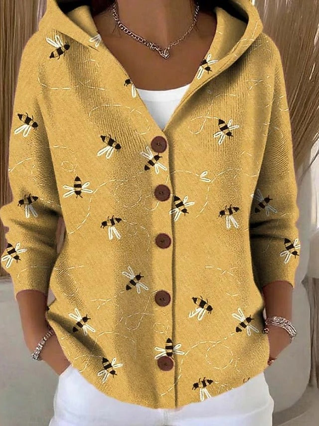 Delaunay | Gilet Capuche Imprimé Artistique Brigitte