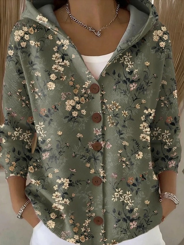 Delaunay | Gilet Capuche Imprimé Artistique Brigitte