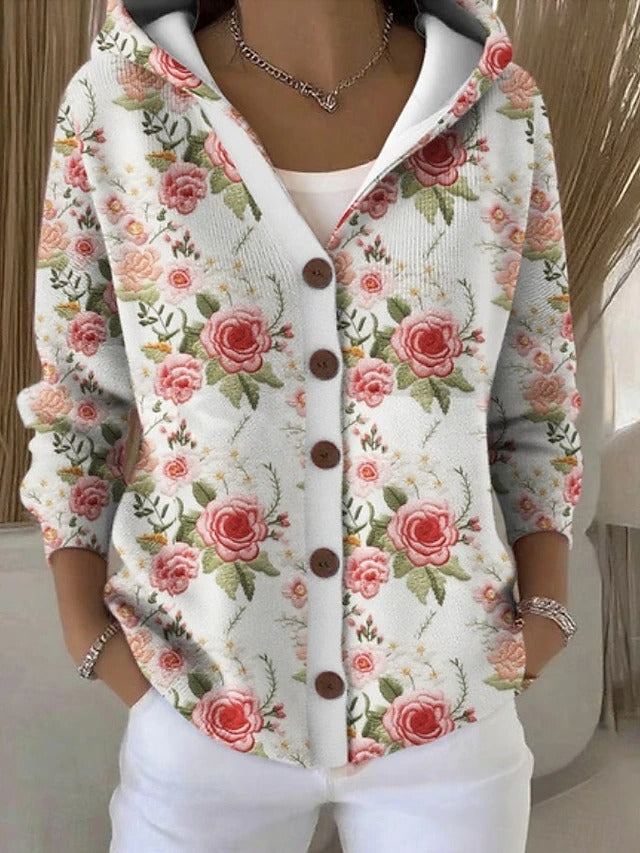 Delaunay | Gilet Capuche Imprimé Artistique Brigitte