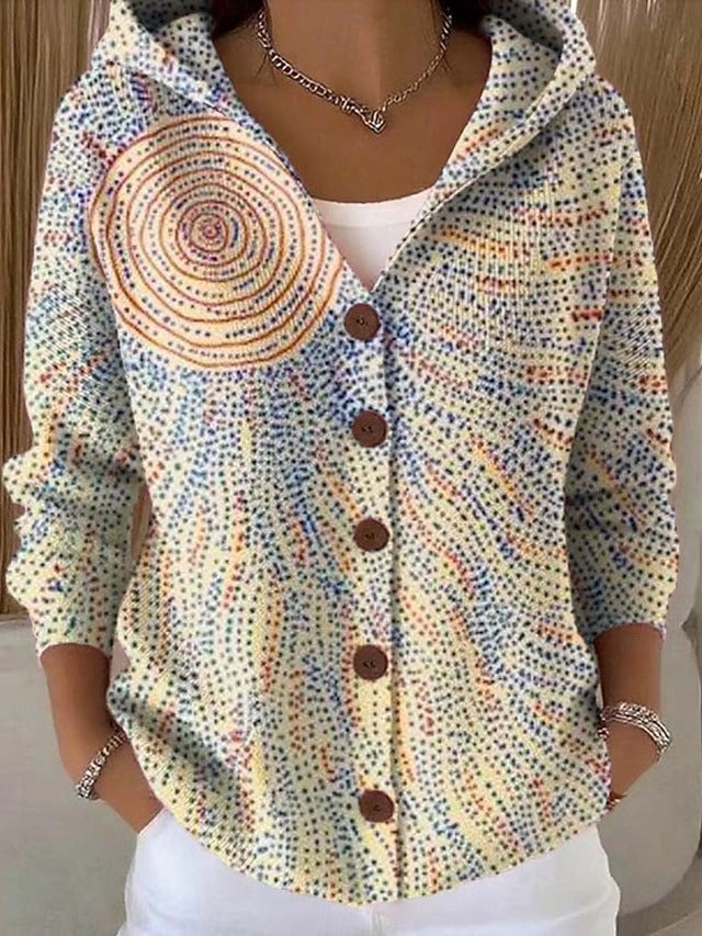 Delaunay | Gilet Capuche Imprimé Artistique Brigitte