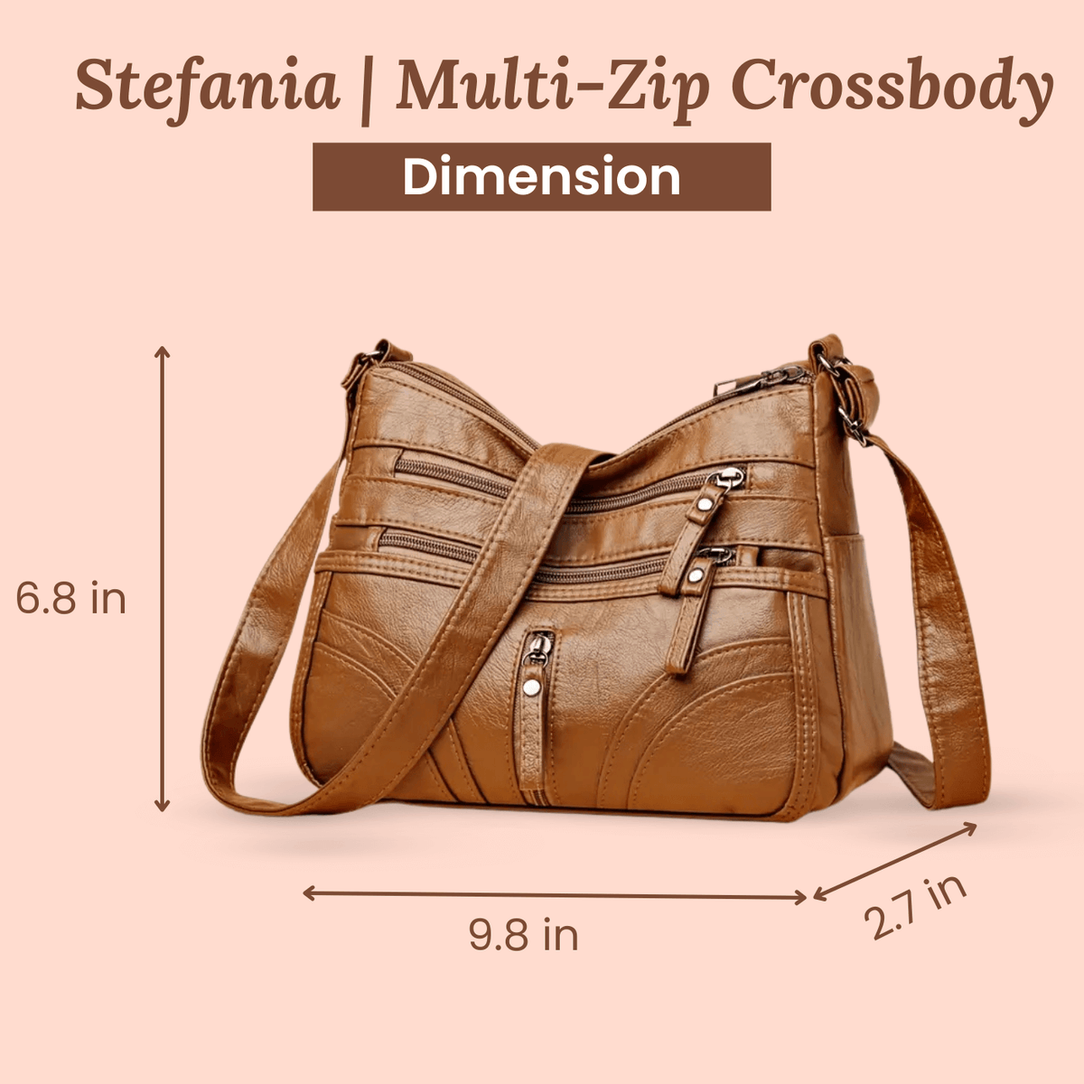 Giulia | Sac Bandoulière Multi-Zip