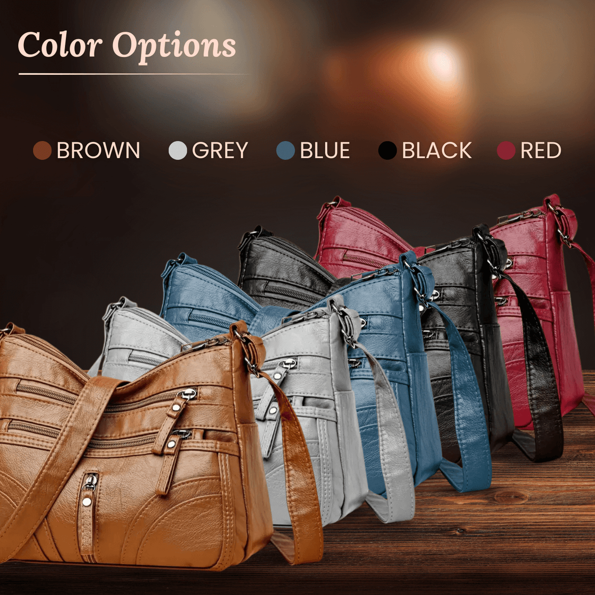 Giulia | Sac Bandoulière Multi-Zip
