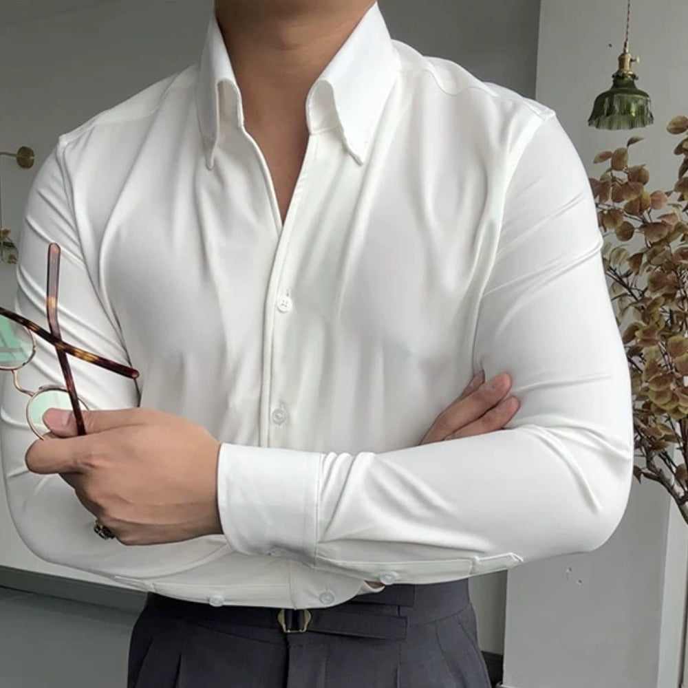 DELAUNAY | Chemise Athlétique Italienne pour Homme en Bambou