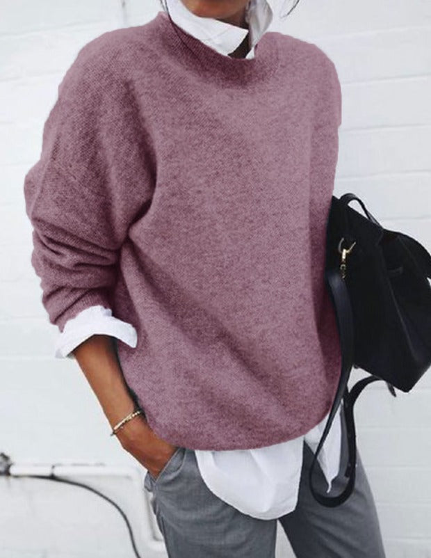 DELAUNAY | Pull Col Montant Maille Fine Nicole