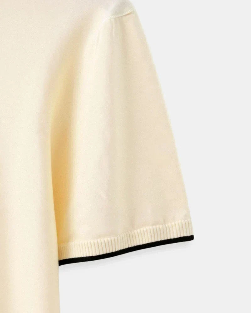 DELAUNAY | Polo sur Mesure en Piqué avec Détails Contrastants