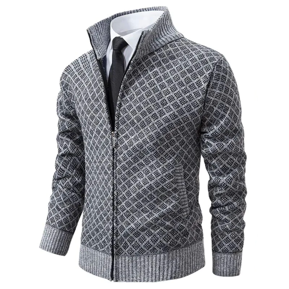 Corné Gilet en Maille Homme avec Fermeture Éclair