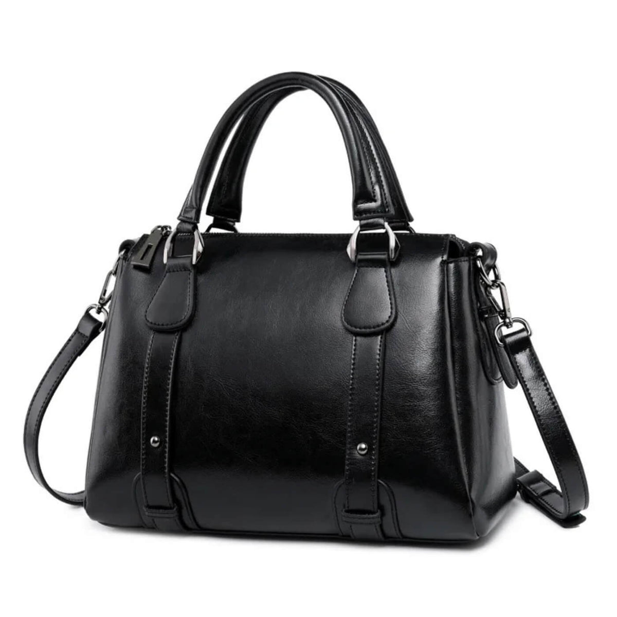 Valeria | Sac Satchel à Fermeture Zippée Supérieure