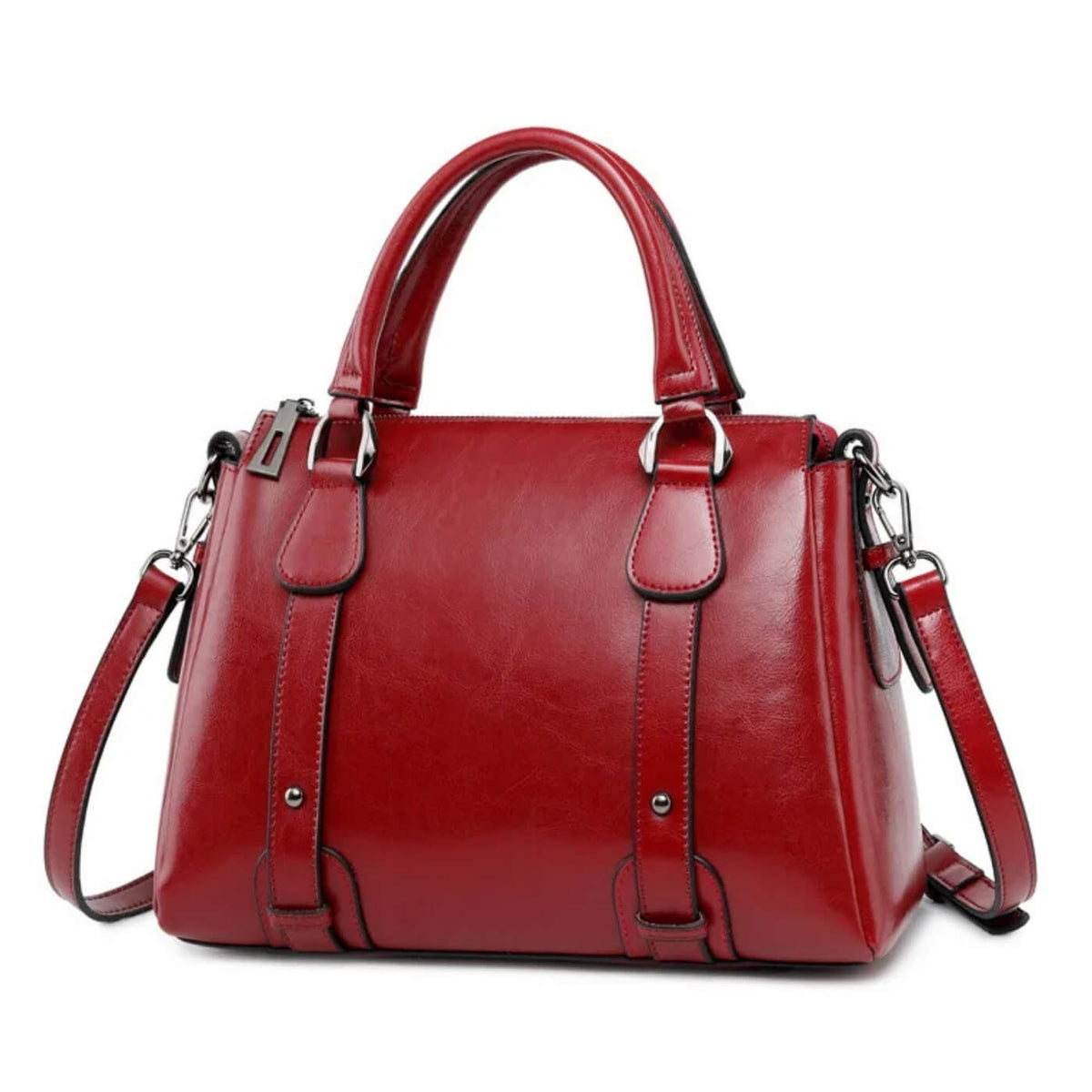Valeria | Sac Satchel à Fermeture Zippée Supérieure