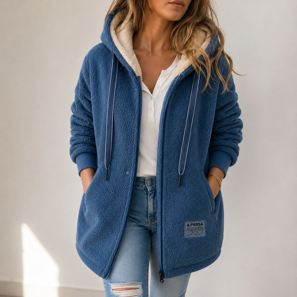 Wendy | Veste à capuche en polaire douillette