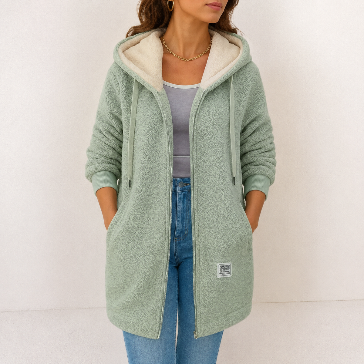 Wendy | Veste à capuche en polaire douillette