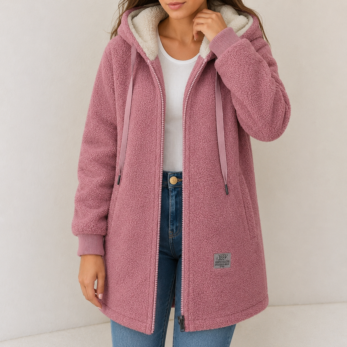 Wendy | Veste à capuche en polaire douillette
