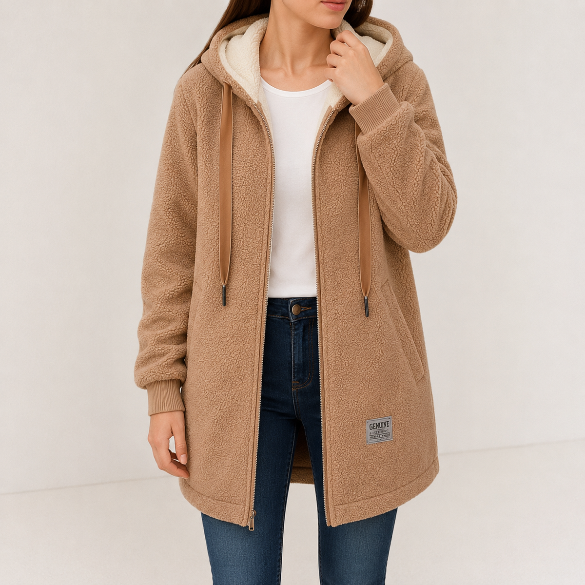 Wendy | Veste à capuche en polaire douillette