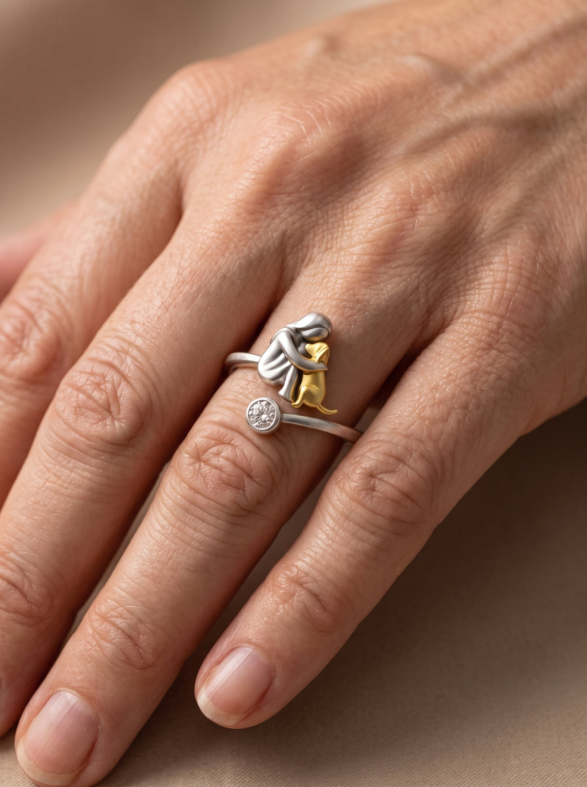 Birillo | Bague ajustable en argent 925