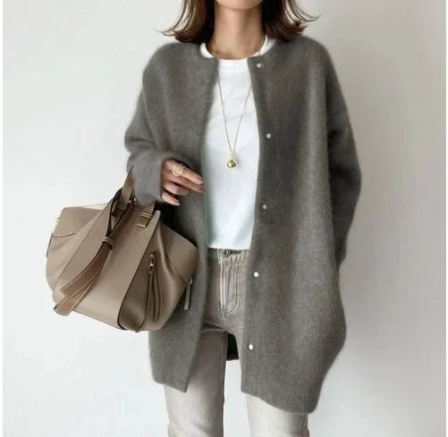 Cardigan Veste en Maille Loose Fit pour Femme