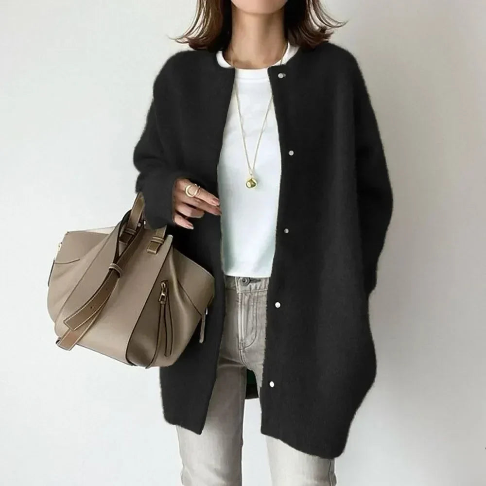 Cardigan Veste en Maille Loose Fit pour Femme