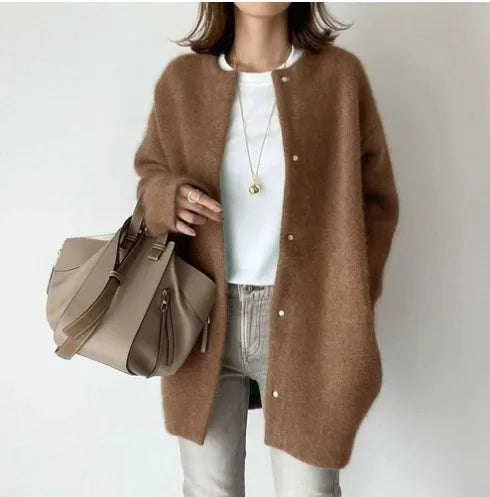 Cardigan Veste en Maille Loose Fit pour Femme