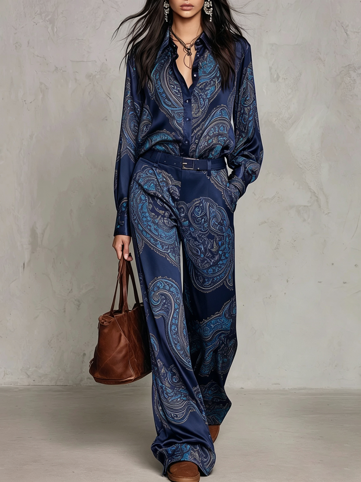 Seraphina™ | Ensemble deux pièces élégant à motif cachemire