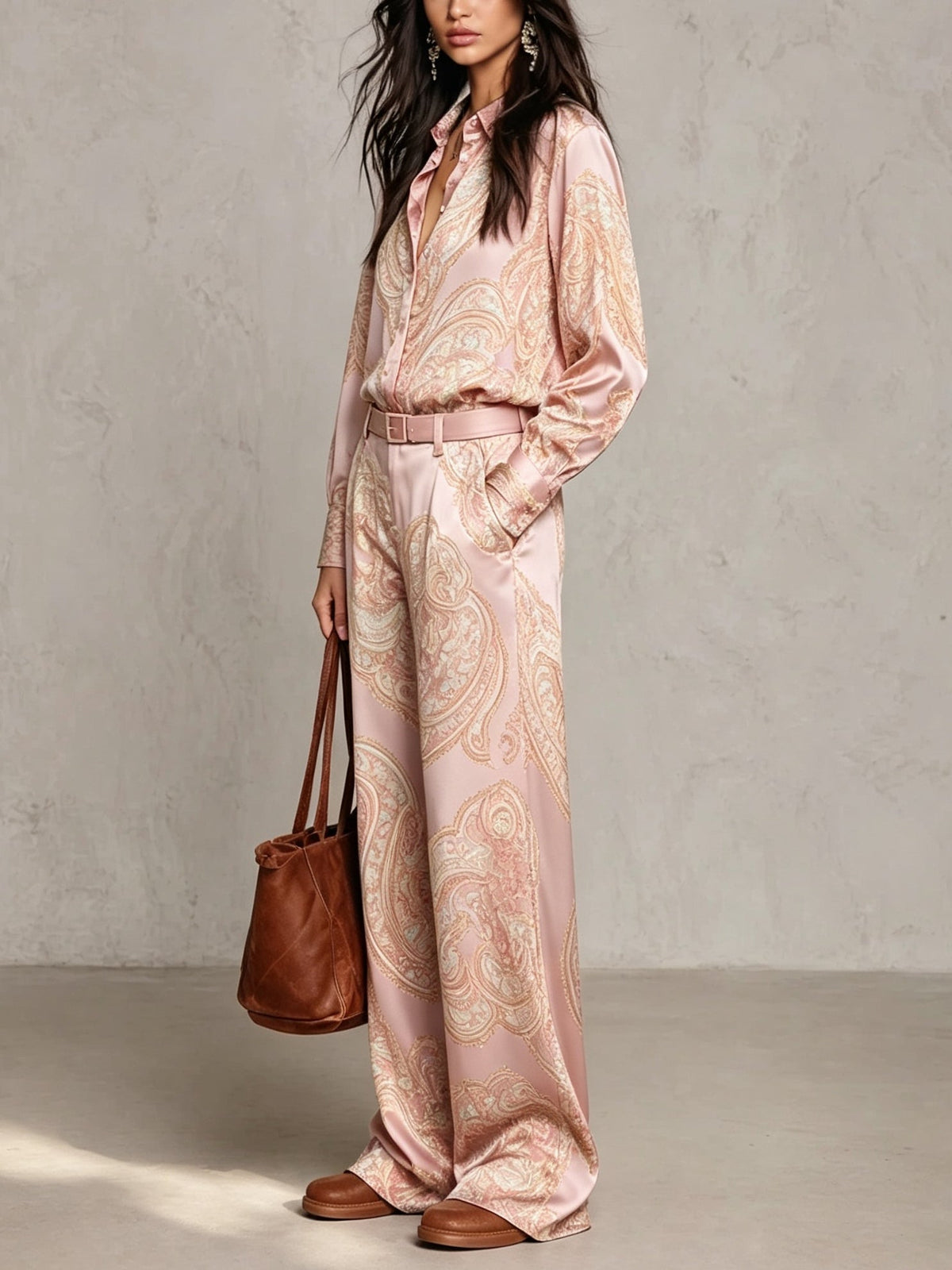 Seraphina™ | Ensemble deux pièces élégant à motif cachemire