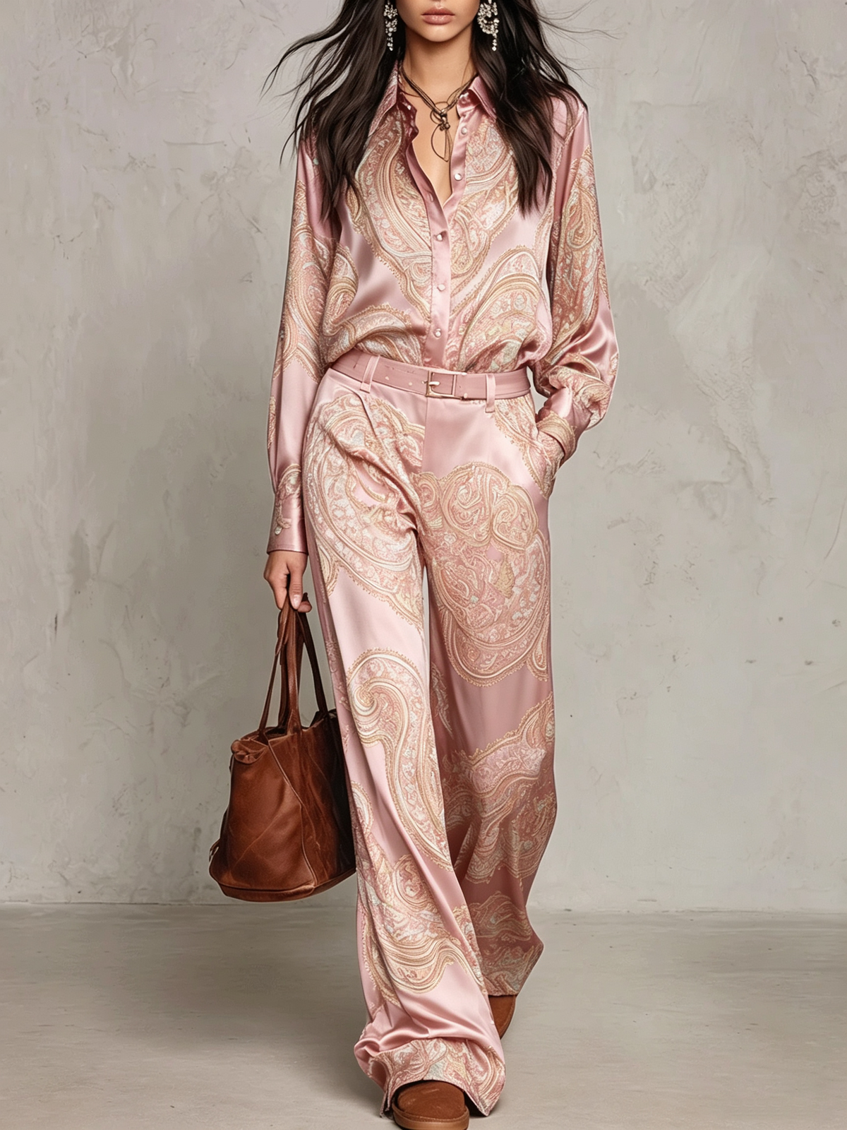 Seraphina™ | Ensemble deux pièces élégant à motif cachemire