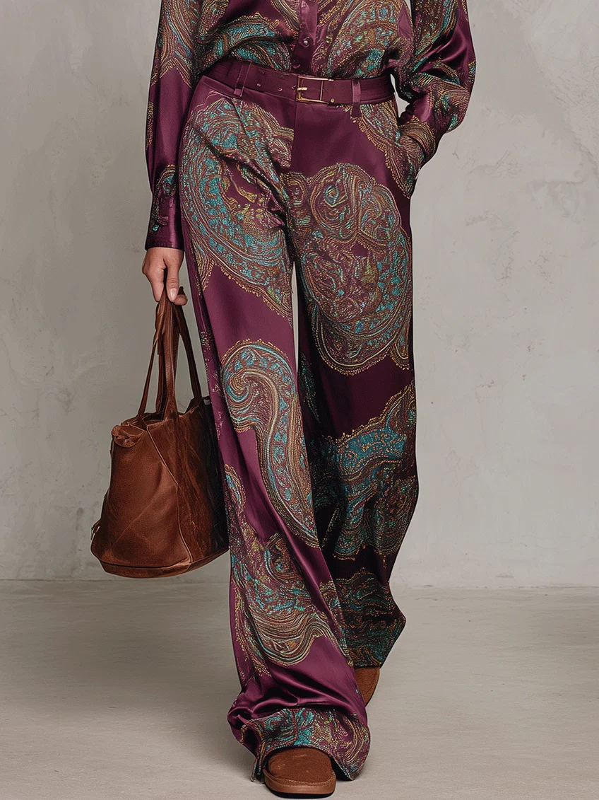 Seraphina™ | Ensemble deux pièces élégant à motif cachemire