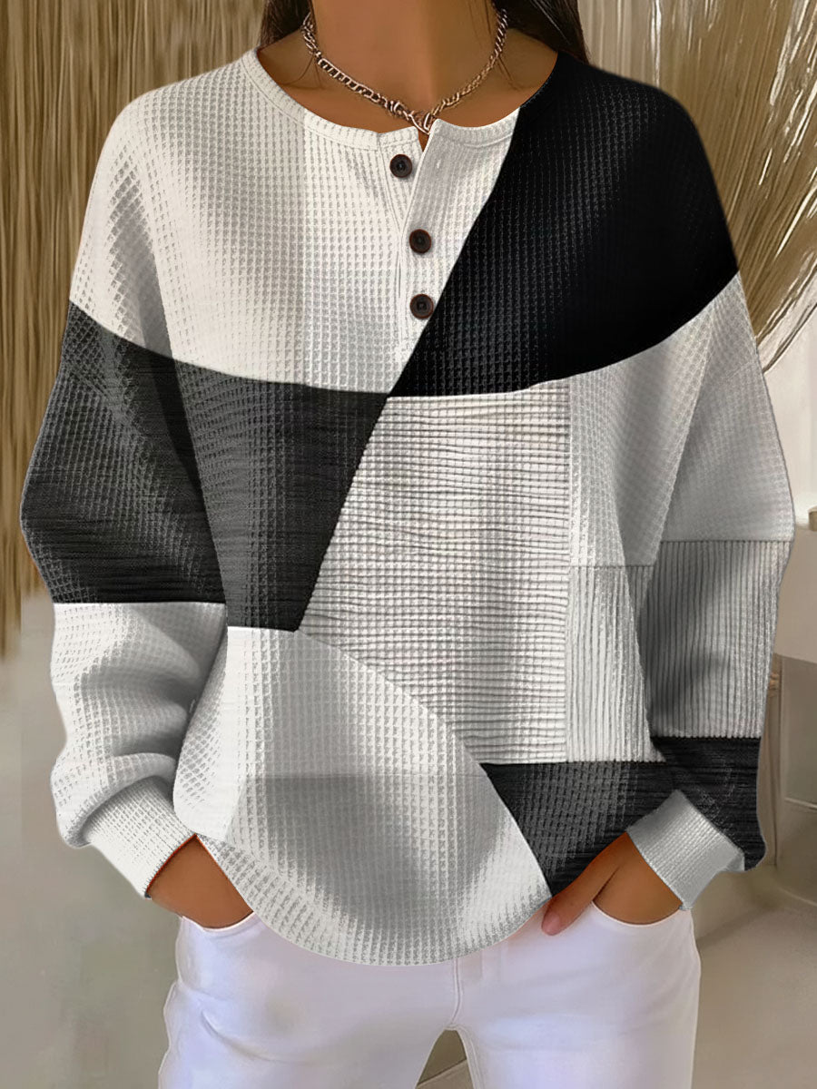 DELAUNAY | Pull Gaufré Colorblock Juliette